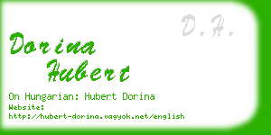 dorina hubert business card